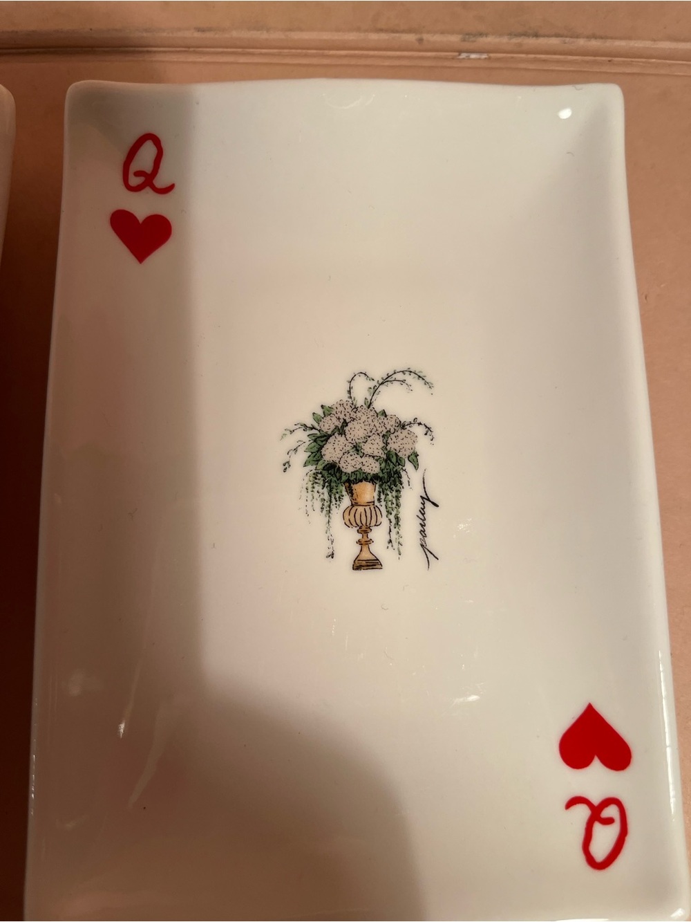 Playing Card CeramicAccents decoration pieces / set of 4 - Picture 5 of 9